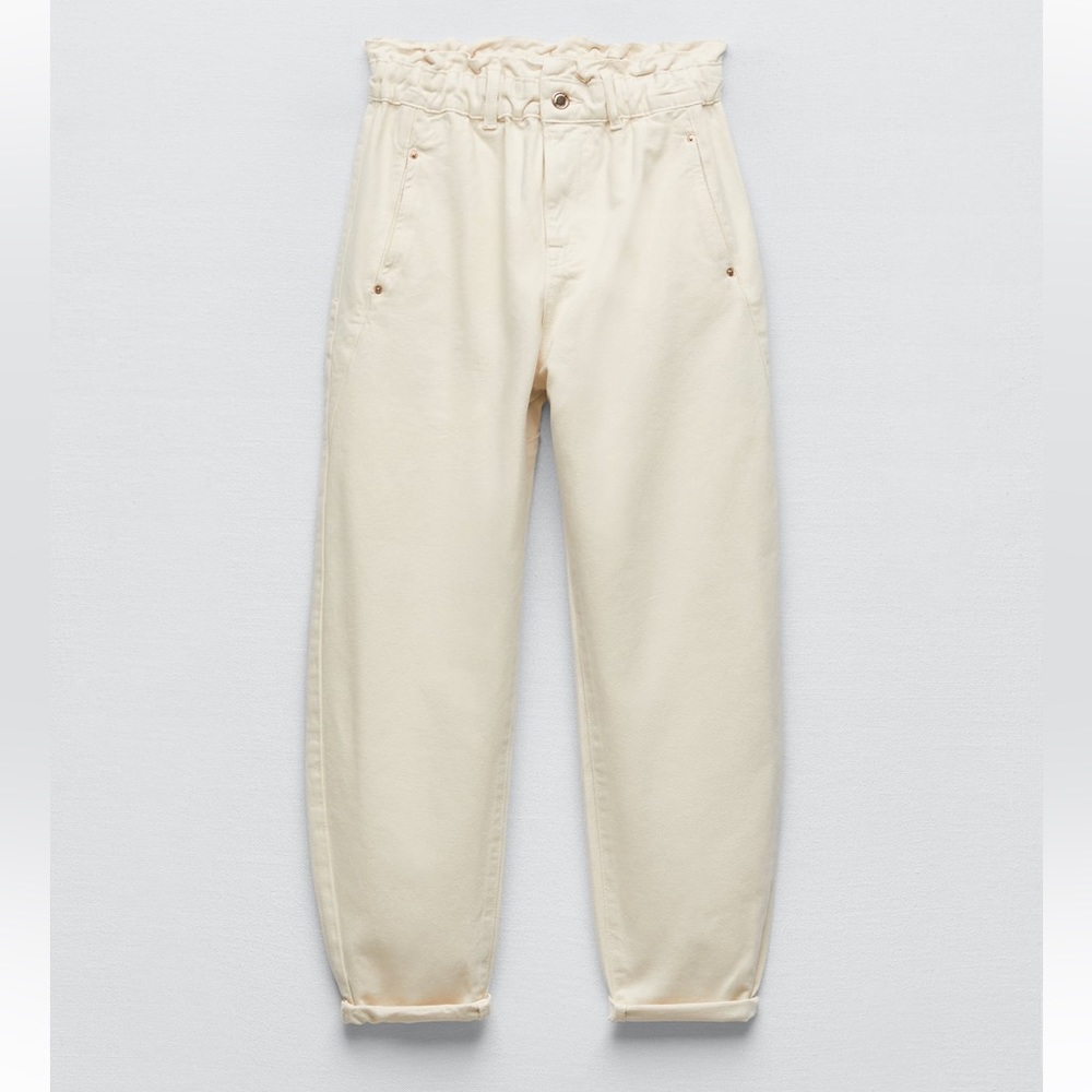 (NWT) ZARA Baggy Paperbag Jeans - Z1975
